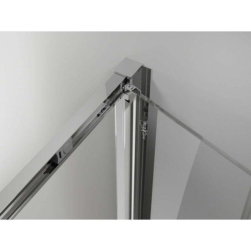Mexen Exo-F folding shower doors 95 cm, transparent, chrome - 816-095-000-01-00