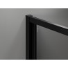 Mexen Exo-F folding shower door 70 cm, transparent, black - 816-070-000-70-00