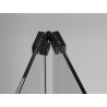 Mexen Exo-F folding shower door 65 cm, transparent, black - 816-065-000-70-00