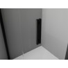 Mexen Exo-F folding shower door 70 cm, transparent, black - 816-070-000-70-00