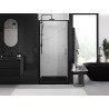 Mexen Exo-B pivot shower door 70 cm, transparent, black - 817-070-000-70-00