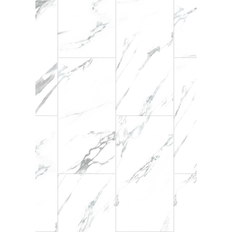 Mexen Glacier White vinyl panels 610 x 305 mm LVT Dryback 2.5 mm, underlay, 4 V-Bevel, Jazz White - F1451-0610-305-255-4V1-01