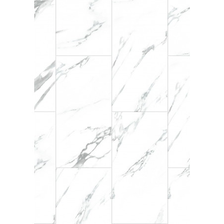 Mexen Glacier White vinyl panels 610 x 305 mm LVT Dryback 2.5 mm, underlay, 4 V-Bevel, Jazz White - F1451-0610-305-255-4V1-01