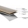 Mexen Grey Goose Vinyl Panels 610 x 305 mm LVT Dryback 2.5 mm, PVC Base, 4 V-Groove, Stone - F1452-0610-305-255-4V1-01