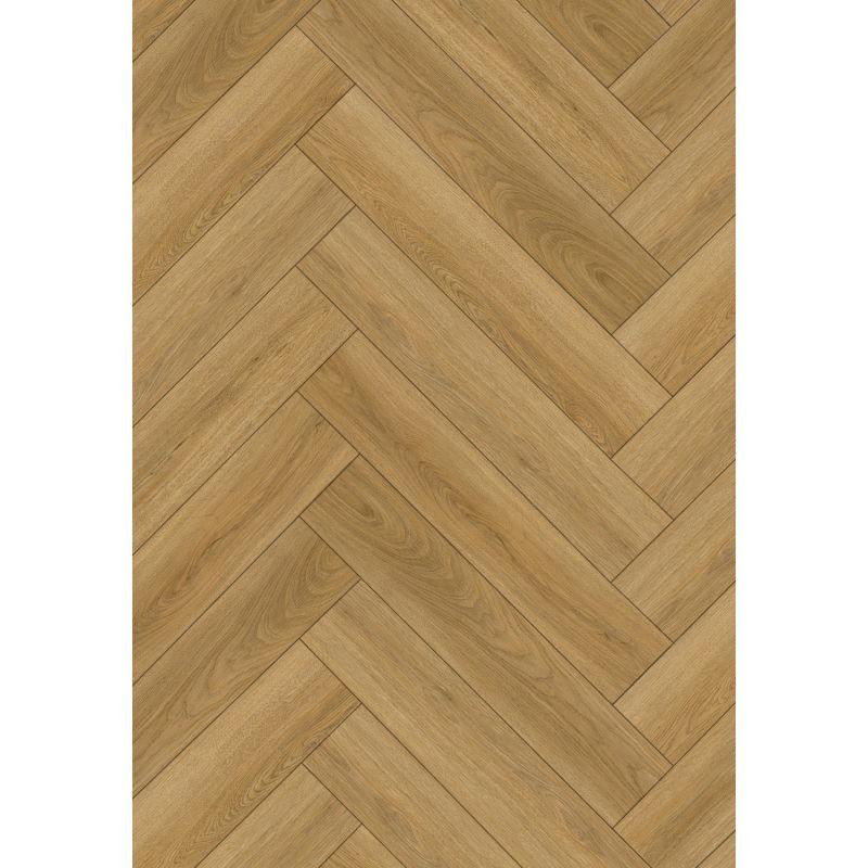 Mexen Chattanooga  vinyl panels herringbone 570 x 95 mm LVT Dryback 2.5 mm, PVC substrate, 4 V-Groove, Oak