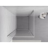Mexen Exo-B hinged shower enclosure 70 x 70 cm, transparent, chrome - 817-070-070-01-00