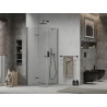 Mexen Lima folding shower cabin 100 x 100 cm, transparent, black - 856-100-100-70-00