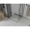 Mexen Lima folding shower enclosure 100 x 100 cm, transparent, black - 856-100-100-70-00