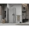 Mexen Lima folding shower enclosure 100 x 100 cm, transparent, black - 856-100-100-70-00