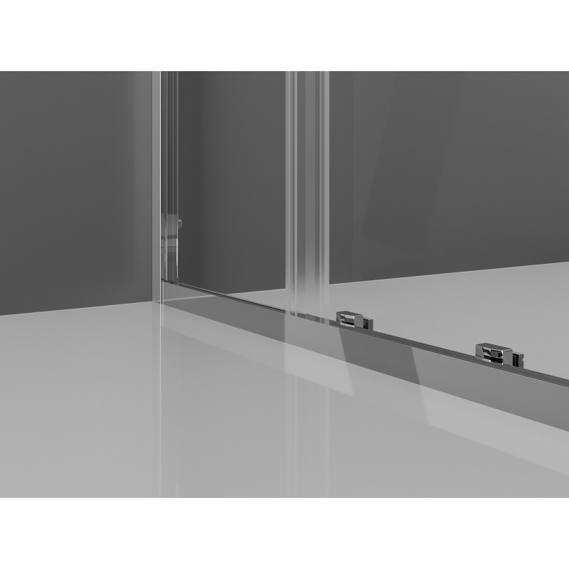Mexen Exo-S sliding shower doors 125 cm, transparent, chrome - 8151-125-000-01-00