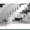 Mexen Exo shower enclosure hinged 70 x 75 cm, transparent, chrome - 817-070-075-01-00