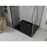 Mexen Lima folding shower cabin 90 x 100 cm, transparent, black + Flat shower tray, black - 856-090-100-70-00-4070B