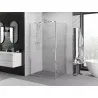 Mexen Exo 85 x 75 cm Hinged Shower Enclosure, Transparent, Chrome - 817-085-075-01-00