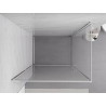 Mexen Exo-B hinged shower enclosure 90 x 75 cm, transparent, chrome - 817-090-075-01-00