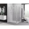 Mexen Exo Hinged Shower Cabin 100 x 75 cm, Transparent, Chrome - 817-100-075-01-00