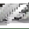 Mexen Exo shower cabin hinged 70 x 85 cm, transparent, chrome - 817-070-085-01-00