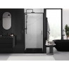 Mexen Exo-S sliding shower doors 100 cm, transparent, black - 8151-100-000-70-00
