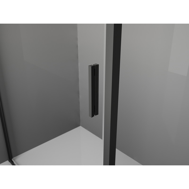 Mexen Exo-S sliding shower door 150 cm, transparent, black - 8151-150-000-70-00