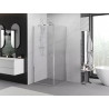Mexen Exo-B swing shower cabin 75 x 75 cm, transparent, chrome - 817-075-075-01-00