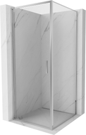 Mexen Exo-B swing shower cabin 75 x 75 cm, transparent, chrome - 817-075-075-01-00