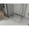 Mexen Lima folding shower cabin 80 x 70 cm, transparent, black - 856-080-070-70-00