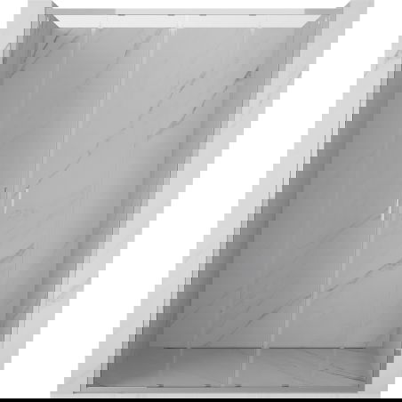 Mexen Exo 130 cm Double Sliding Shower Door, Transparent, Chrome - 8152-130-000-01-00