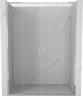 Mexen Exo-S Duo double sliding shower door 140 cm, transparent, chrome - 8152-140-000-01-00