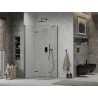 Mexen Lima folding shower cabin 80 x 70 cm, transparent, black - 856-080-070-70-00