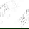 Mexen Exo Double Sliding Shower Door 140 cm, Transparent, Chrome - 8152-140-000-01-00