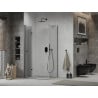 Mexen Lima folding shower cabin 80 x 70 cm, transparent, black - 856-080-070-70-00