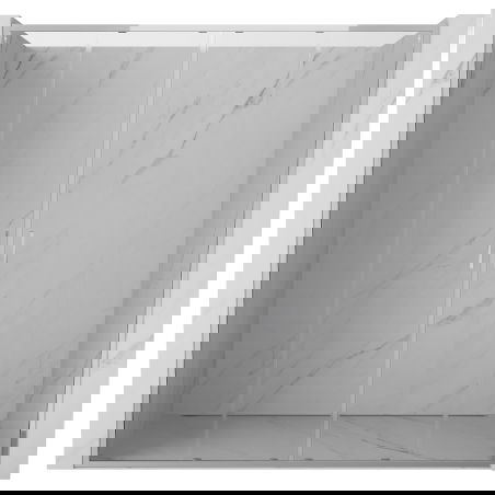 Mexen Exo double sliding shower doors 180 cm, transparent, chrome - 8152-180-000-01-00