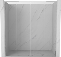 Mexen Exo-S Duo double sliding shower doors 190 cm, transparent, chrome - 8152-190-000-01-00
