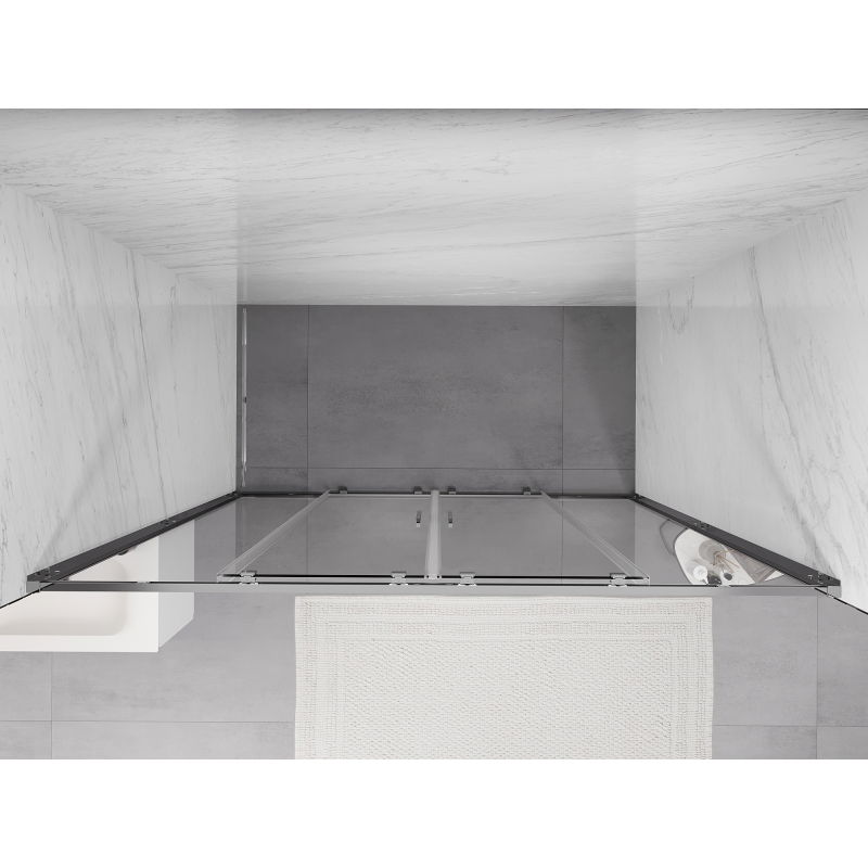 Mexen Exo Double Sliding Shower Doors 180 cm, Transparent, Chrome - 8152-180-000-01-00