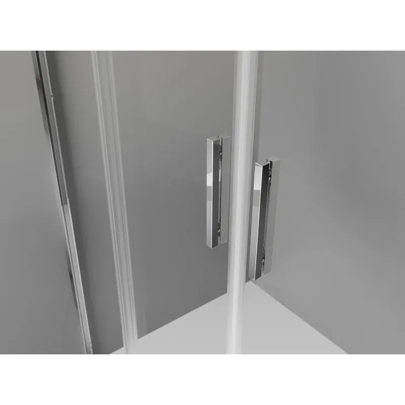 Mexen Exo Double Sliding Shower Doors 200 cm, Transparent, Chrome - 8152-200-000-01-00