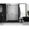 Mexen Exo-S Duo double sliding shower doors 130 cm, transparent, black - 8152-130-000-70-00