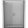 Mexen Exo-S Duo double sliding shower door 160 cm, transparent, black - 8152-160-000-70-00
