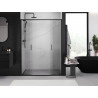 Mexen Exo-S Duo double sliding shower doors 150 cm, transparent, black - 8152-150-000-70-00