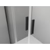 Mexen Exo double sliding shower door 150 cm, transparent, black - 8152-150-000-70-00