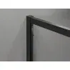 Mexen Exo double sliding shower door 180 cm, transparent, black - 8152-180-000-70-00