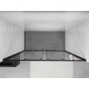 Mexen Exo-S Duo double sliding shower doors 190 cm, transparent, black - 8152-190-000-70-00