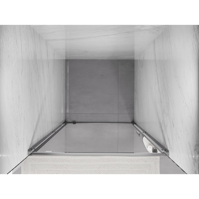 Mexen Exo 75 cm Hinged Shower Door, Transparent, Chrome - 8181-075-000-01-00
