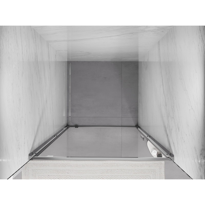 Mexen Exo-BR 80 cm Swing Shower Door, Transparent, Chrome - 8181-080-000-01-00