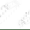 Mexen Exo shower doors pivot 95 cm, transparent, chrome - 8181-095-000-01-00