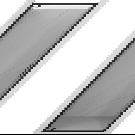 Mexen Exo 70 cm pivot shower door, transparent, black - 8181-070-000-70-00