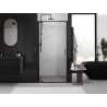 Mexen Exo 100 cm Hinged Shower Door, Transparent, Black - 8181-100-000-70-00
