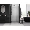 Mexen Exo-BR hinged shower door 85 cm, transparent, black - 8181-085-000-70-00