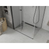 Mexen Lima foldable shower enclosure 90 x 80 cm, transparent, black - 856-090-080-70-00