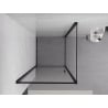 Mexen Exo 70 x 70 cm hinged shower enclosure, transparent, black - 817-070-070-70-00