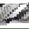 Mexen Exo shower cabin hinged 75 x 75 cm, transparent, black - 817-075-075-70-00
