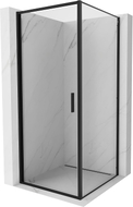 Mexen Exo-B swing shower cabin 95 x 95 cm, transparent, black - 817-095-095-70-00